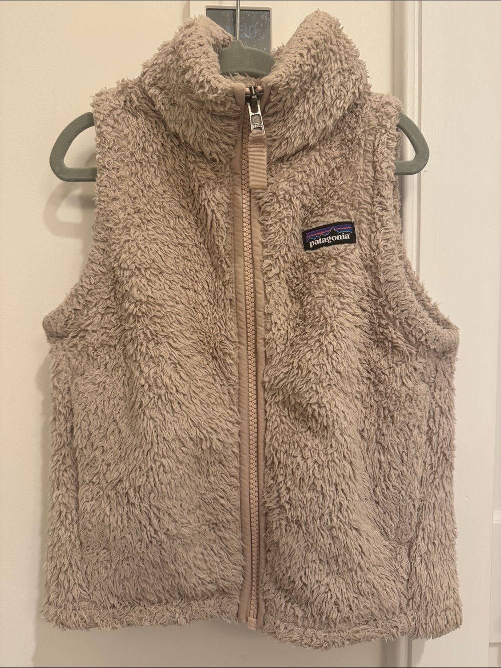 Patagonia Fleece Vest in Light Beige